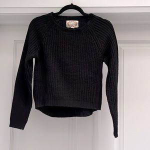 Ambiance Black High-Low Sweater